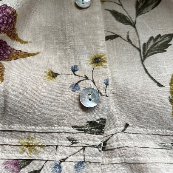 🌷Hot Cotton linen jacket abalone buttons - Picture 7 of 8